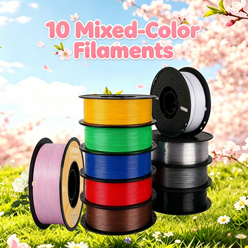 KINGROON Mixed Color Filament 1.75mm PLA PETG PLA+ 3D Printing