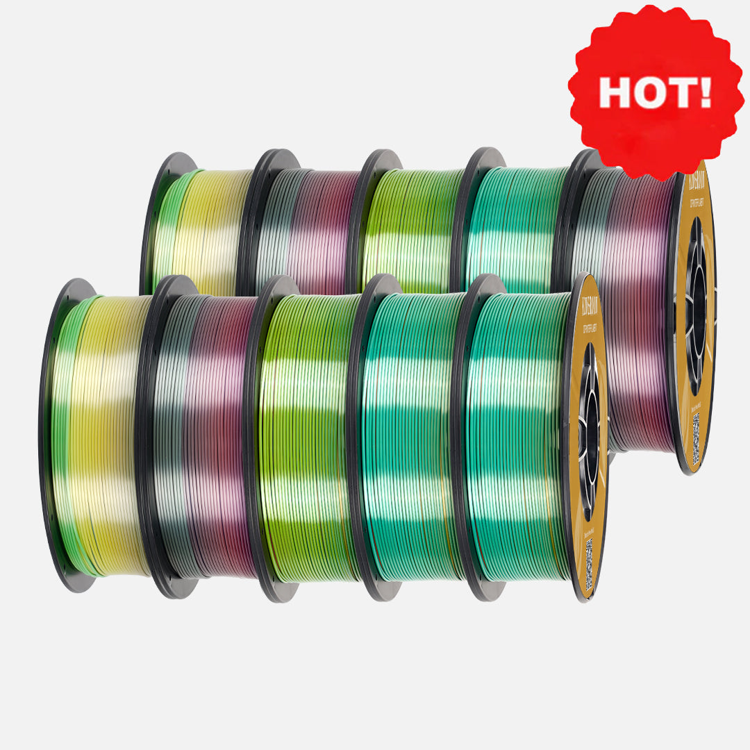 🔥 Silk Rainbow PLA 3D Printing Filament For the US-3D Print Material-Kingroon 3D