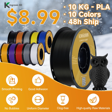 KINGROON 10 Spool PLA Basic 3D Printing Filament 1.75mm